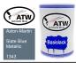 Preview: Aston-Martin, Slate Blue Metallic, 1343: 500ml Lackdose, von ATW Autoteile West.